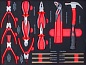 KraftWell KRW-TTG+SET277 Тележка с 7 ящиками+ПОДАРОК инструмент 277 предметов