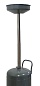 KraftWell KRW1830.80L Установка для слива масла/антифриза с круглой подъемной ванной, мобильная, объем 80 л