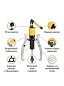 CT-S0020 Съёмник гидравлический со встроенным насосом 20 т Car-Tool CT-S0020