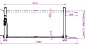 KraftWell KRW4FPL+KRW-HLP32 Подъемник четырехстоечный г/п 4000 кг. платформы гладкие с траверсой