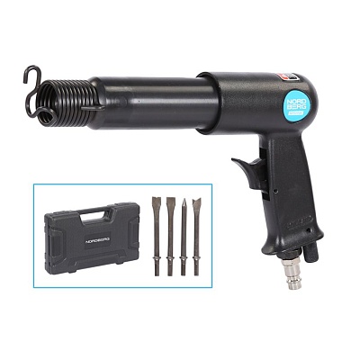 Пневмозубило 250 мм с комплектом насадок в кейсе NORDBERG NP5094K