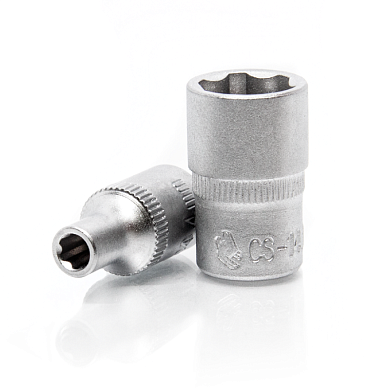 CS-14.10.04 короткая торцевая головка 1/4", 4 мм