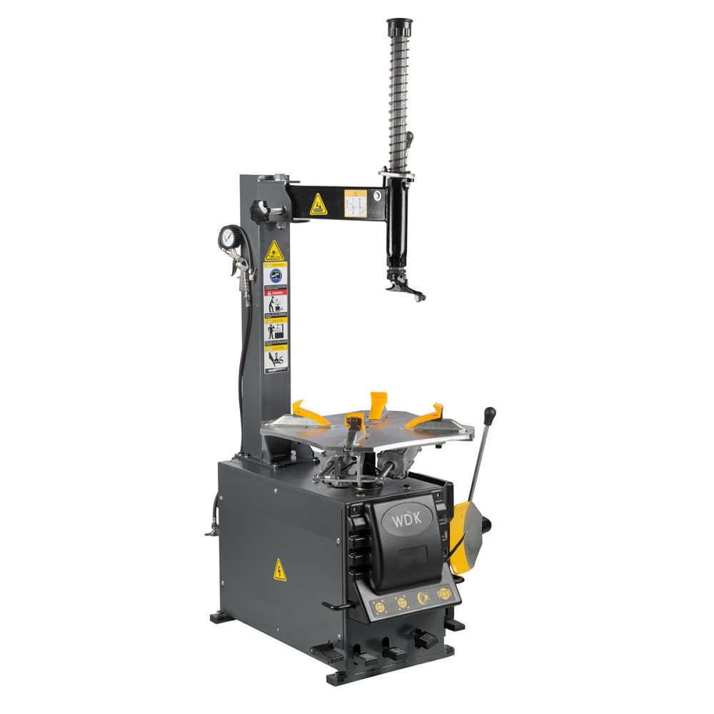 WDK-700322 Полуавтоматический шиномонтажный станок со взрывной накачкой колес. Захват до 24" Wiederkraft