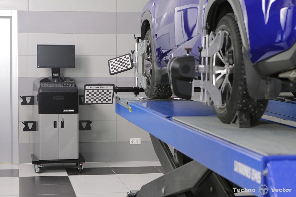 T 6202 Техно Вектор 6 Стенд сход-развал 3d FREE MOTION