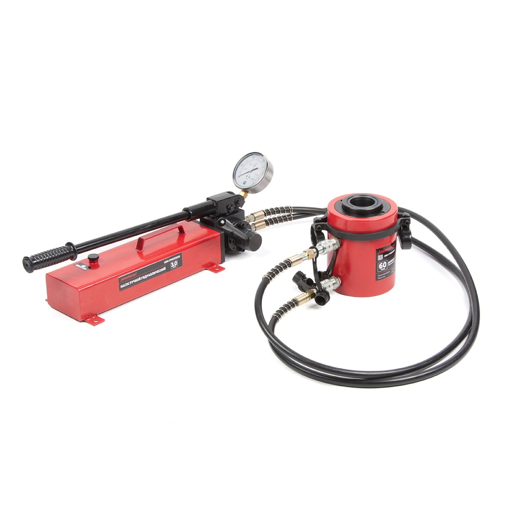 HRH-CY0806050 Гидравлический цилиндр (домкрат) с полым штоком, двухполостной 60 т, ход 50 мм