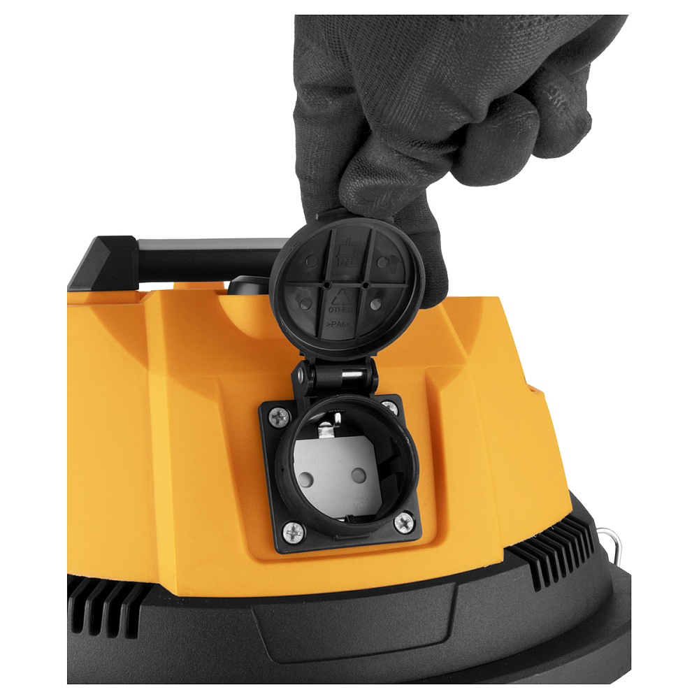 WDK-DUSTER L Промышленный пылесос 1600W/20L с подключением электроинструмента