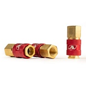 Штуцер профессиональный мама с внутренней резьбой 1/4F, латунь, 25шт