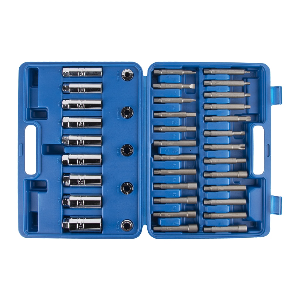 WDK-214590 Набор головок и вставок для разборки и сборки стоек амортизаторов, набор 39 пр. (VW, AUDI Wiederkraft